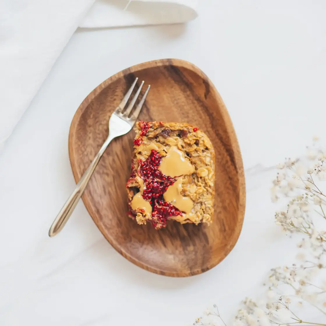 PB&J Baked Oats