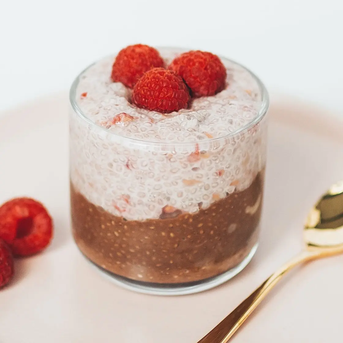 Raspberry Chocolate Chia Pudding