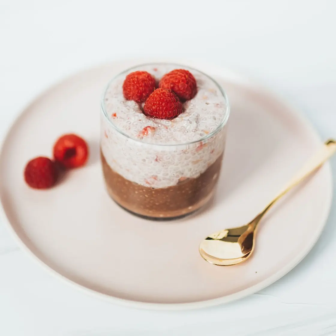 Raspberry Chocolate Chia Pudding