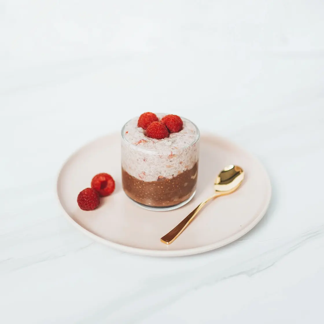 Raspberry Chocolate Chia Pudding