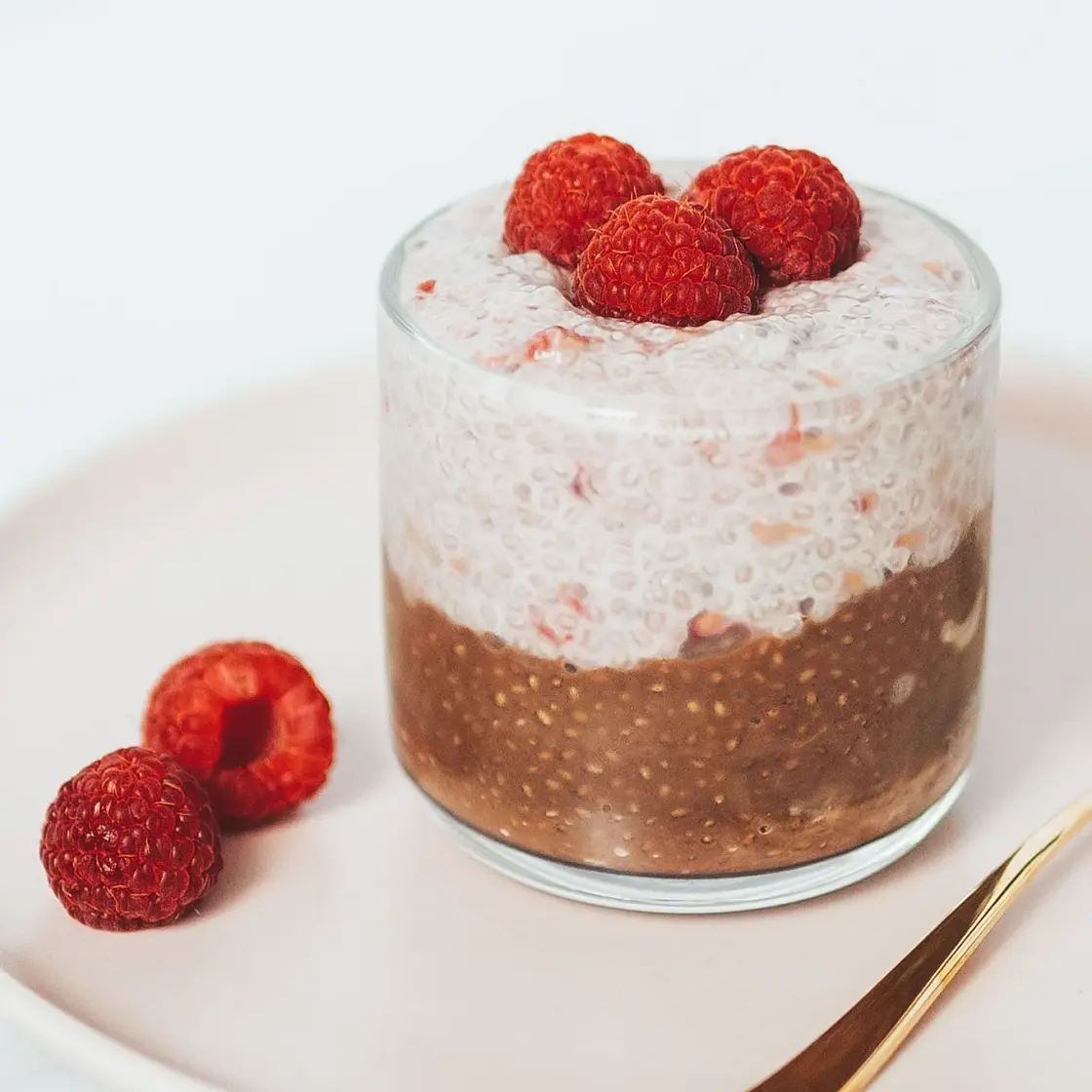 Raspberry Chocolate Chia Pudding