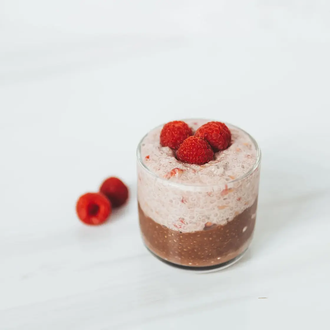 Raspberry Chocolate Chia Pudding