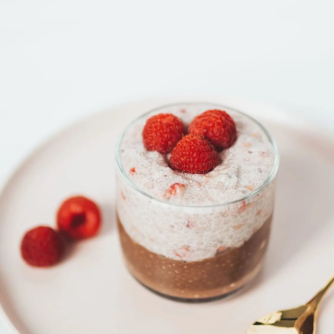 Raspberry Chocolate Chia Pudding