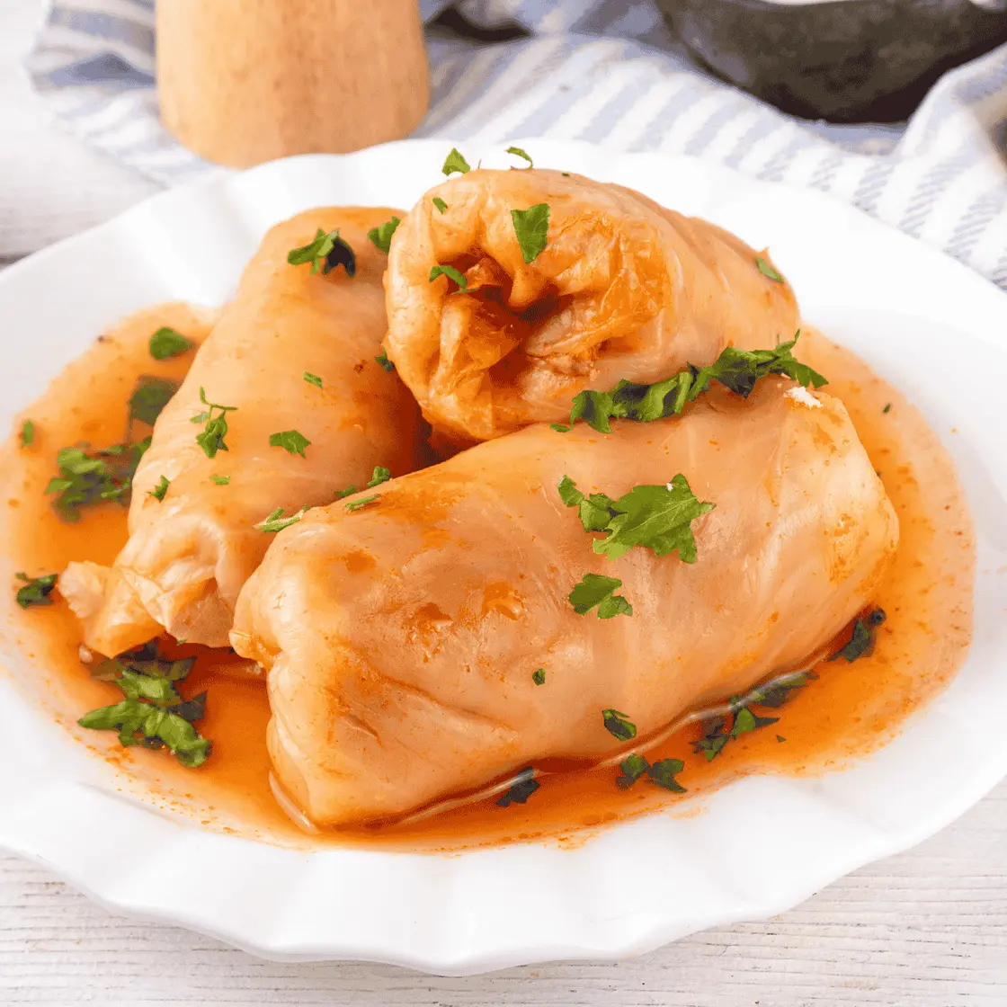 Russian Golubtsy (Stuffed Cabbage Rolls)