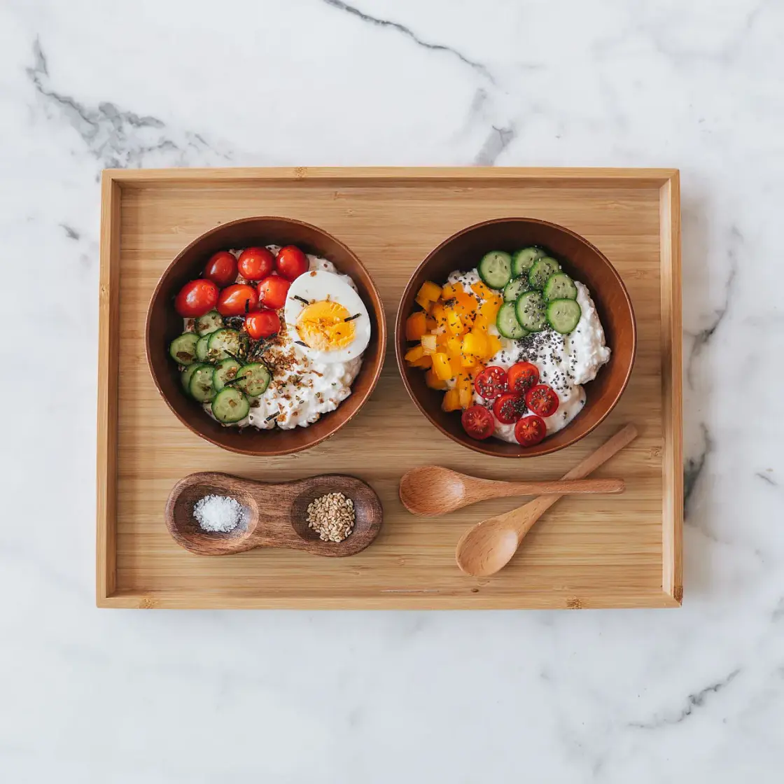 Savory Cottage Cheese Bowl