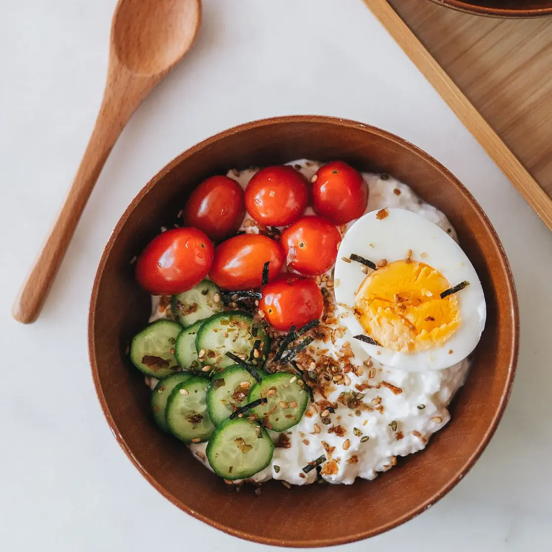 Savory Cottage Cheese Bowl