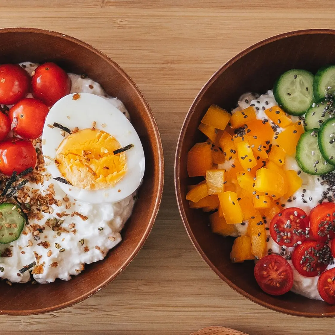Savory Cottage Cheese Bowl