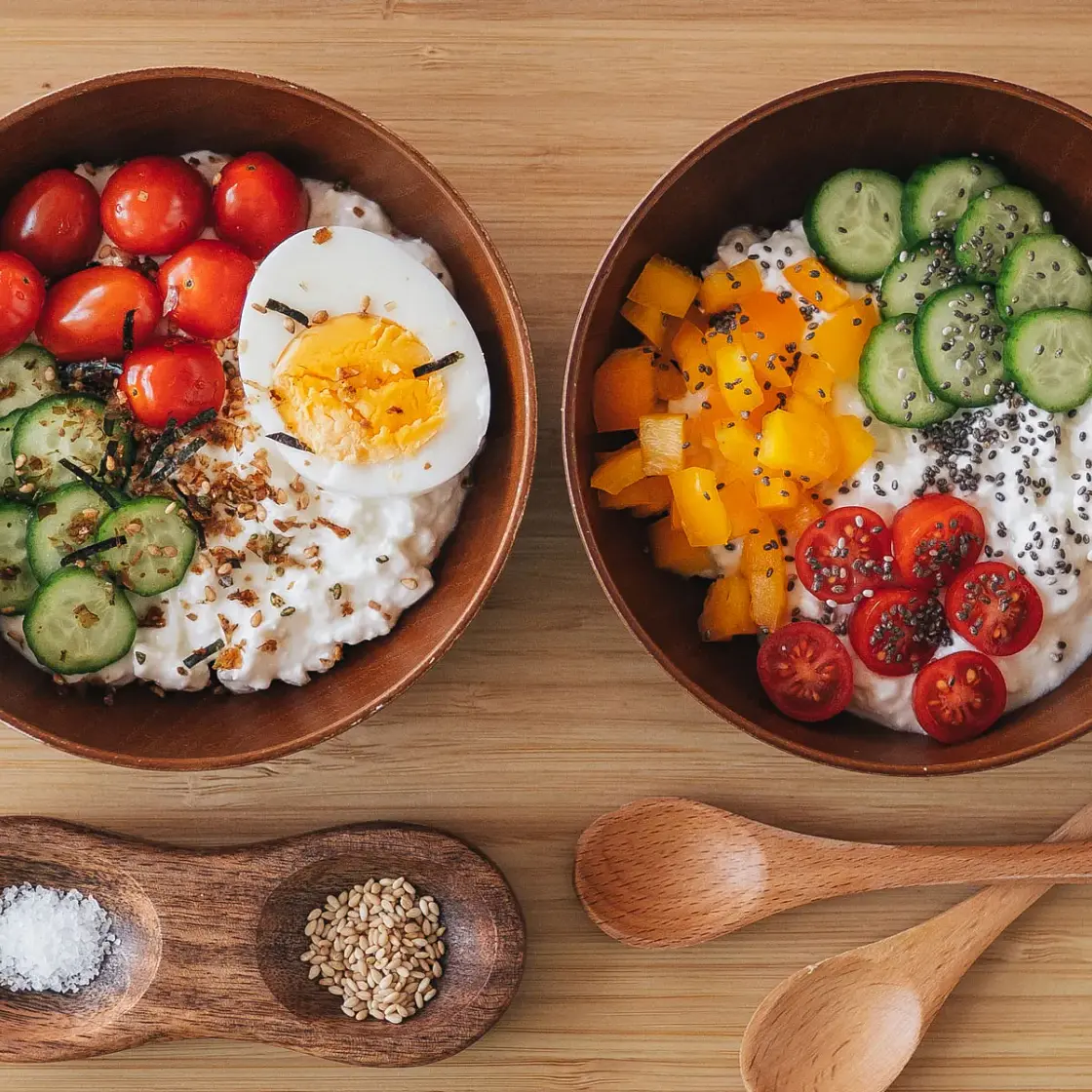 Savory Cottage Cheese Bowl