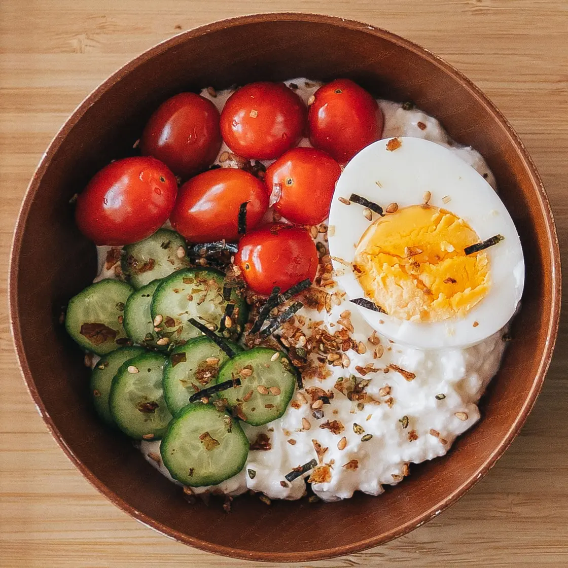 Savory Cottage Cheese Bowl