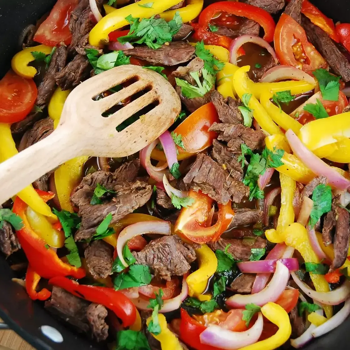SKINNY PERUVIAN BEEF SALTADO RECIPE