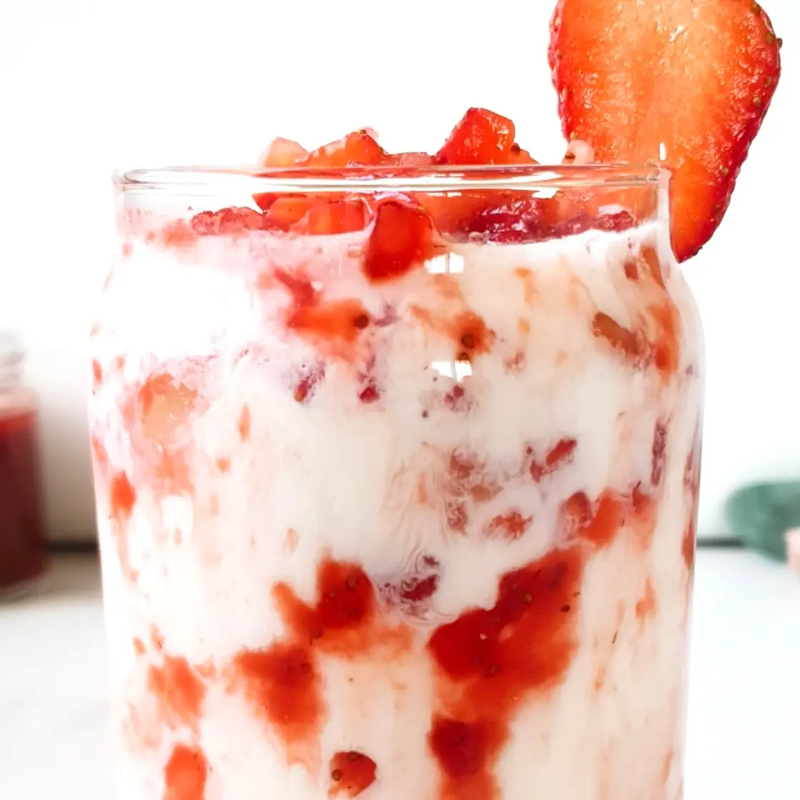 BEST Korean Strawberry Milk Recipe: with Fresh Strawberries!
