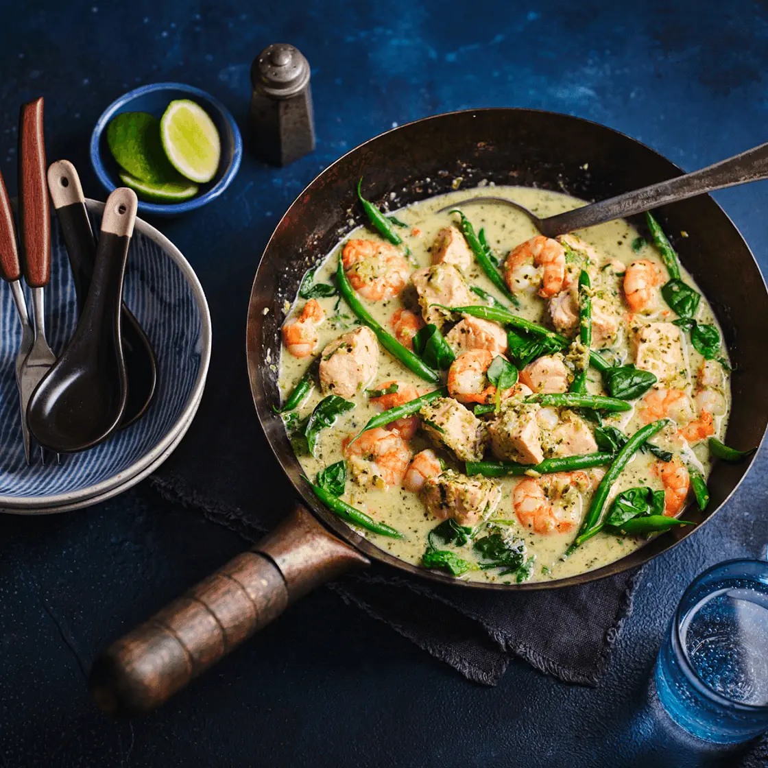 Green Thai fish curry