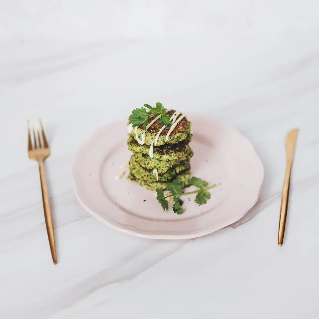 Cheesy Broccoli Fritters