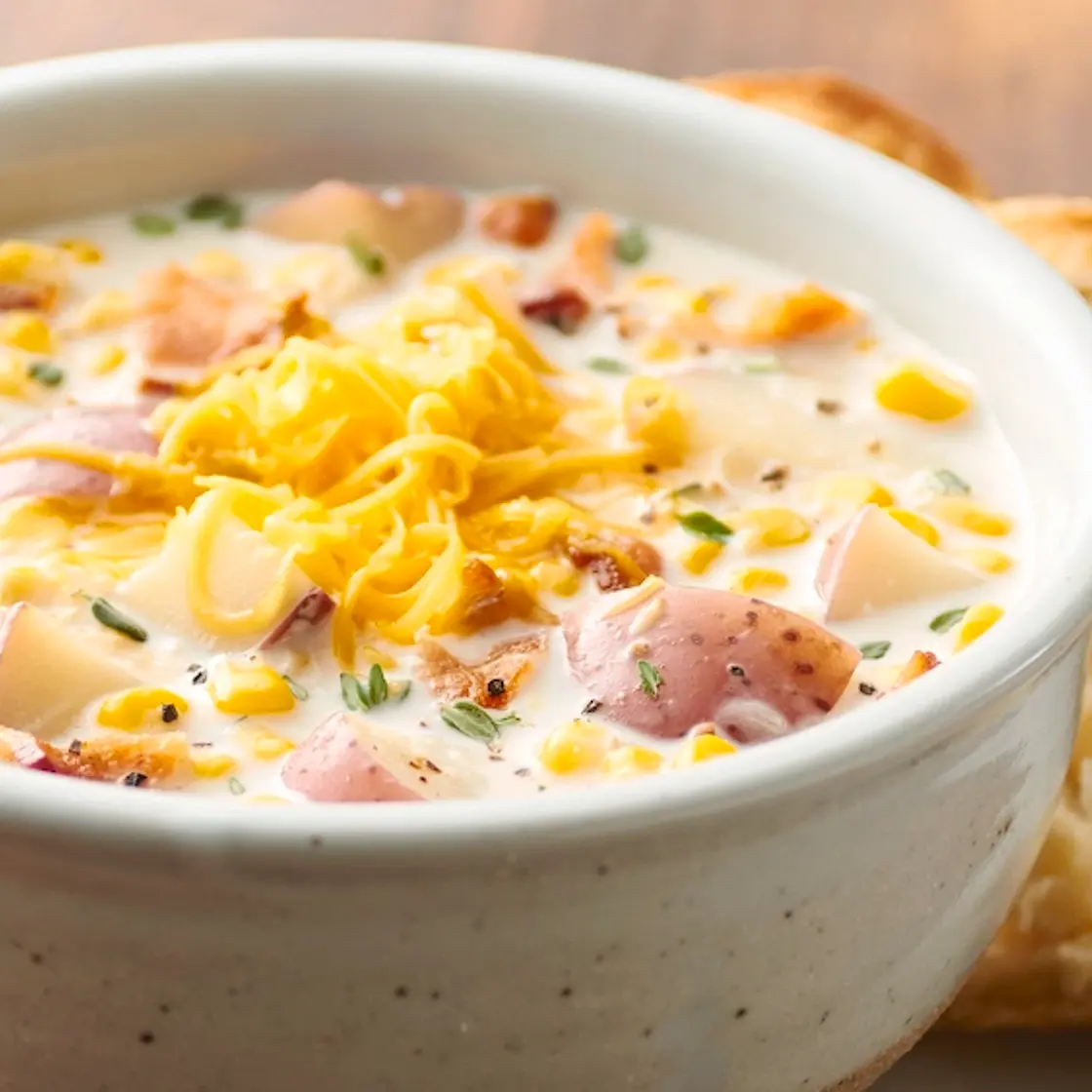 Slow-Cooker Bacon Corn Chowder