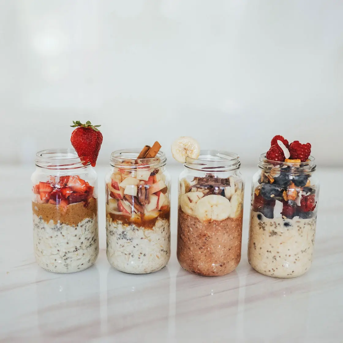 Easy Overnight Oats - 4 Flavors