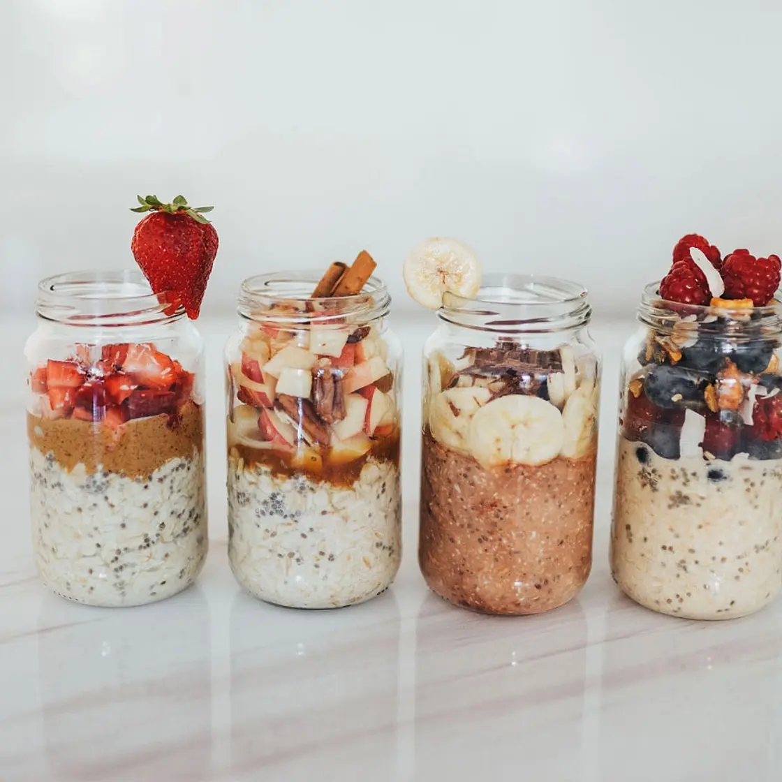 Easy Overnight Oats - 4 Flavors