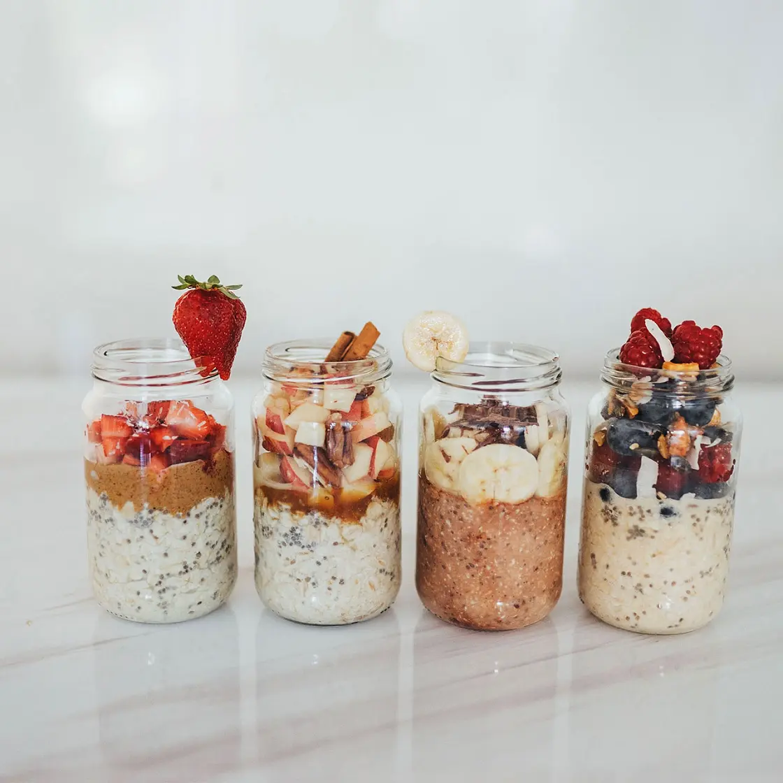 Easy Overnight Oats - 4 Flavors