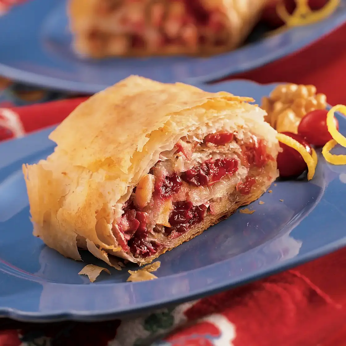Apple-Cranberry Strudel