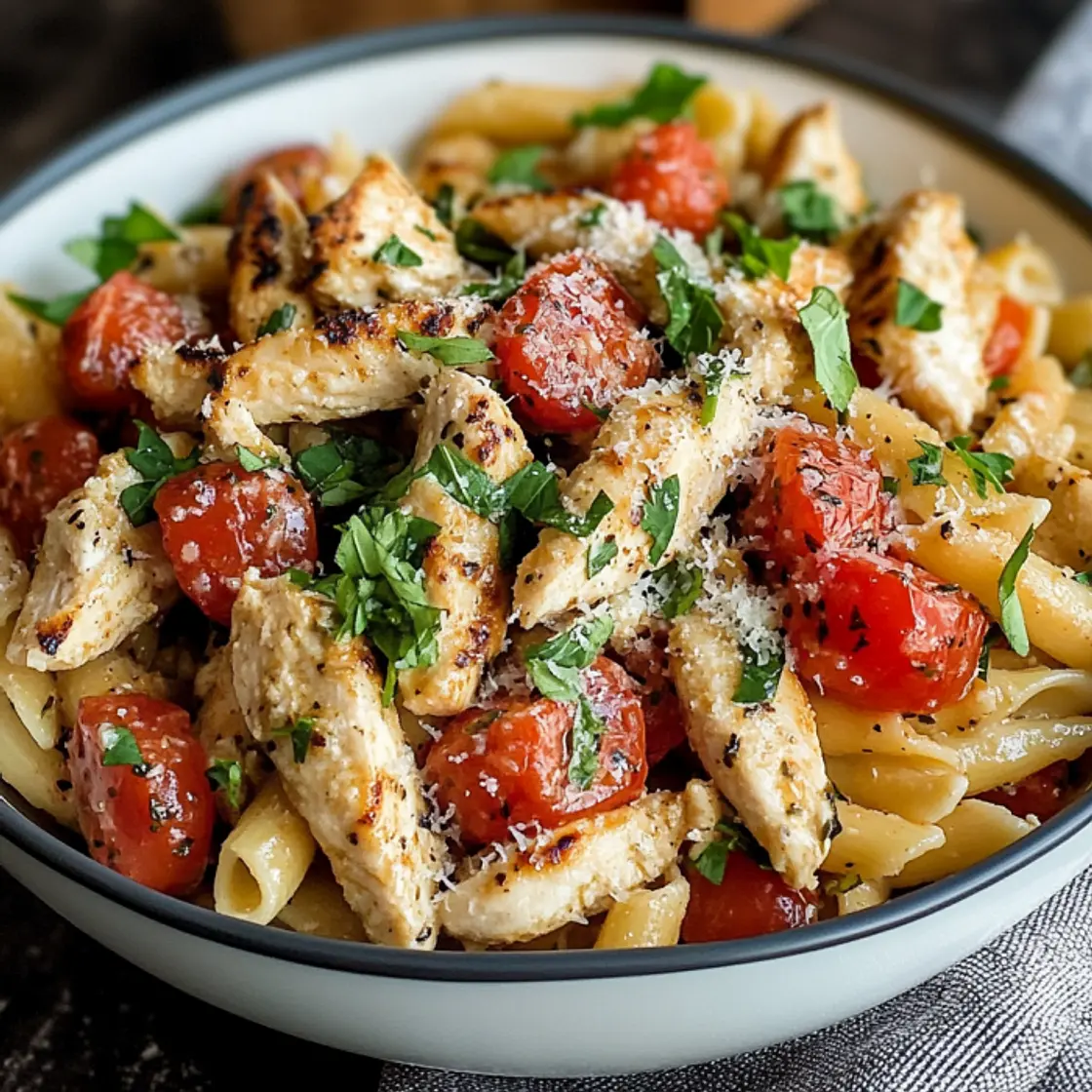 Bruschetta Chicken with Pasta