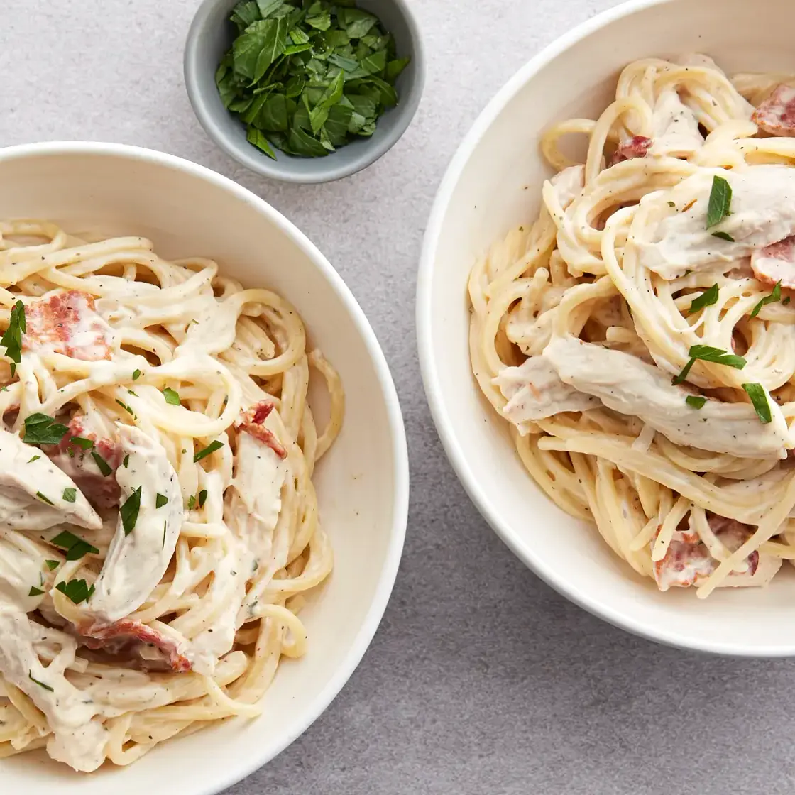 Slow-Cooker Bacon-Ranch Chicken and Pasta