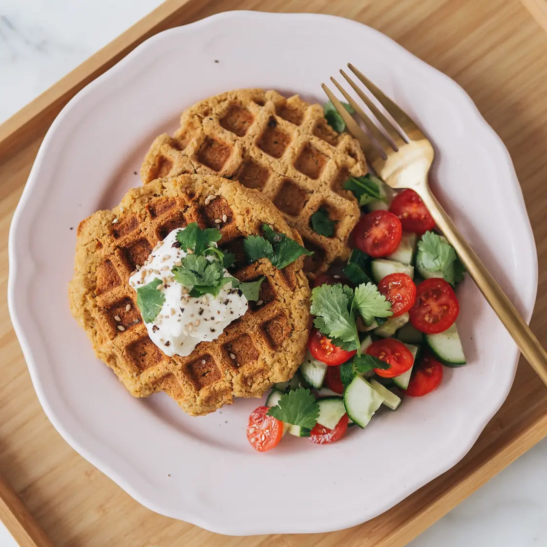 Falafel Waffles