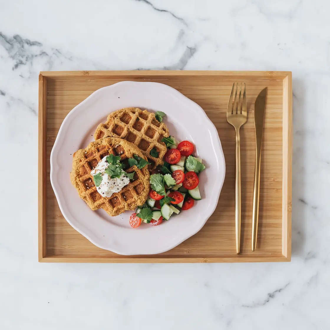Falafel Waffles
