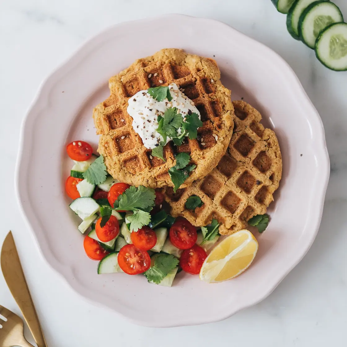 Falafel Waffles