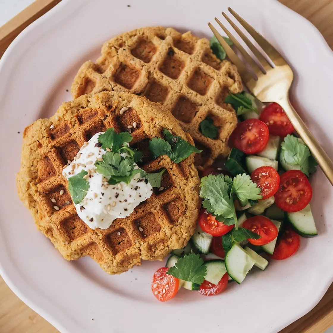 Falafel Waffles