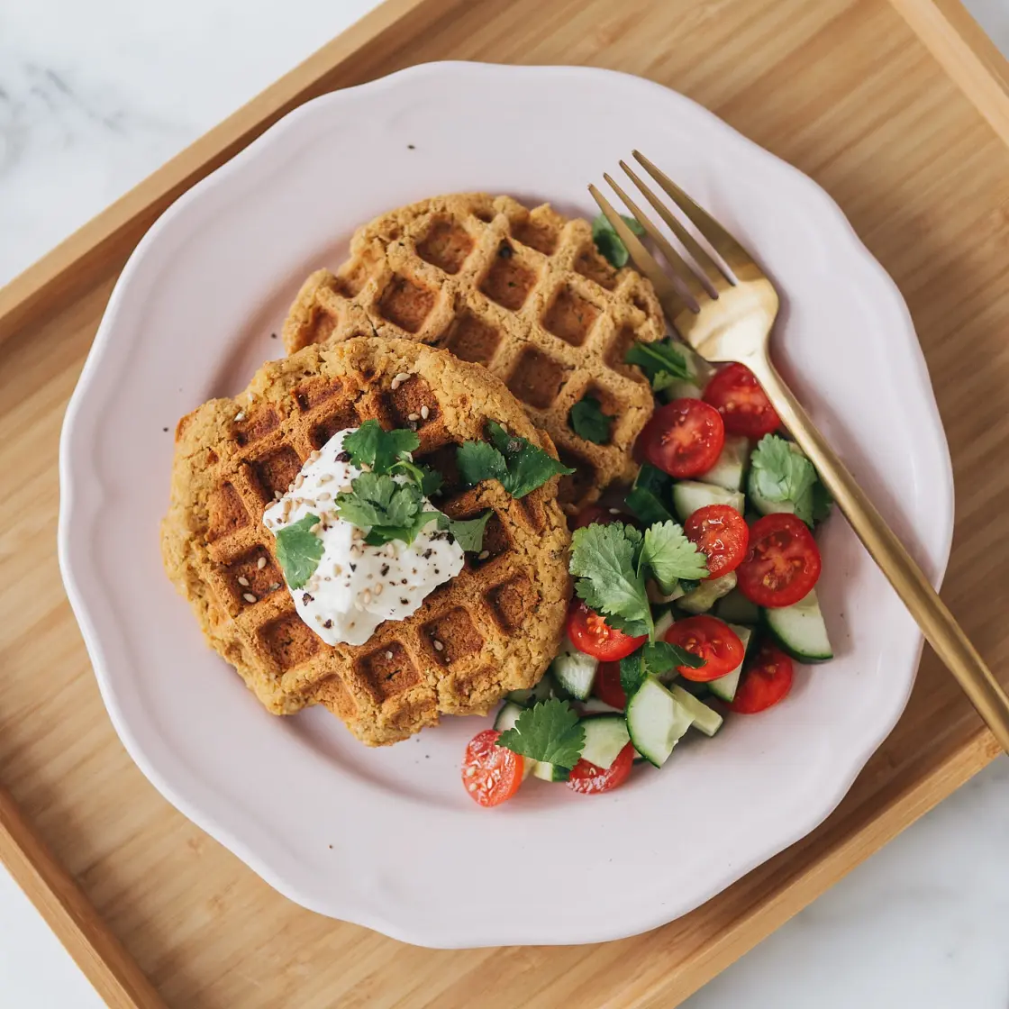 Falafel Waffles