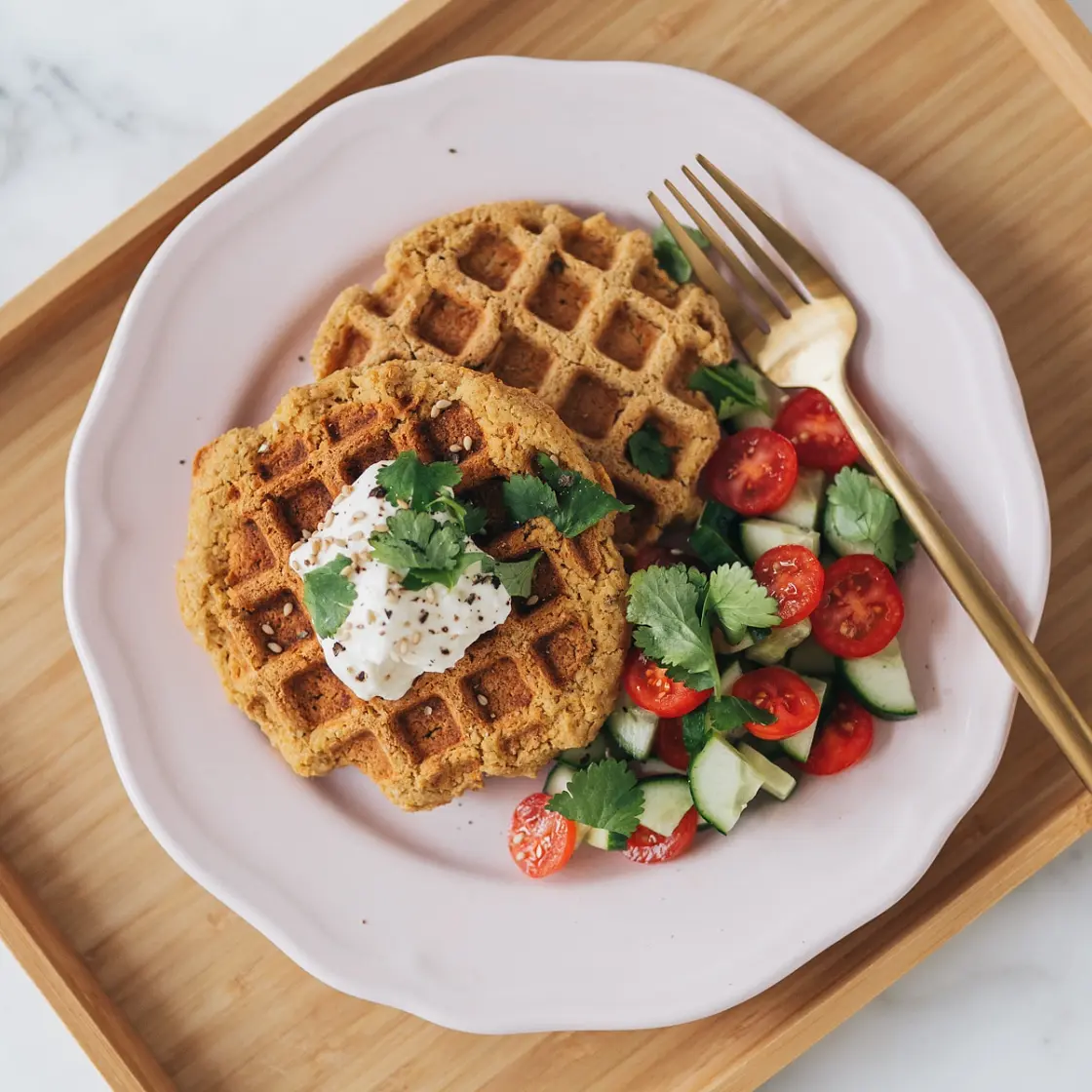 Falafel Waffles