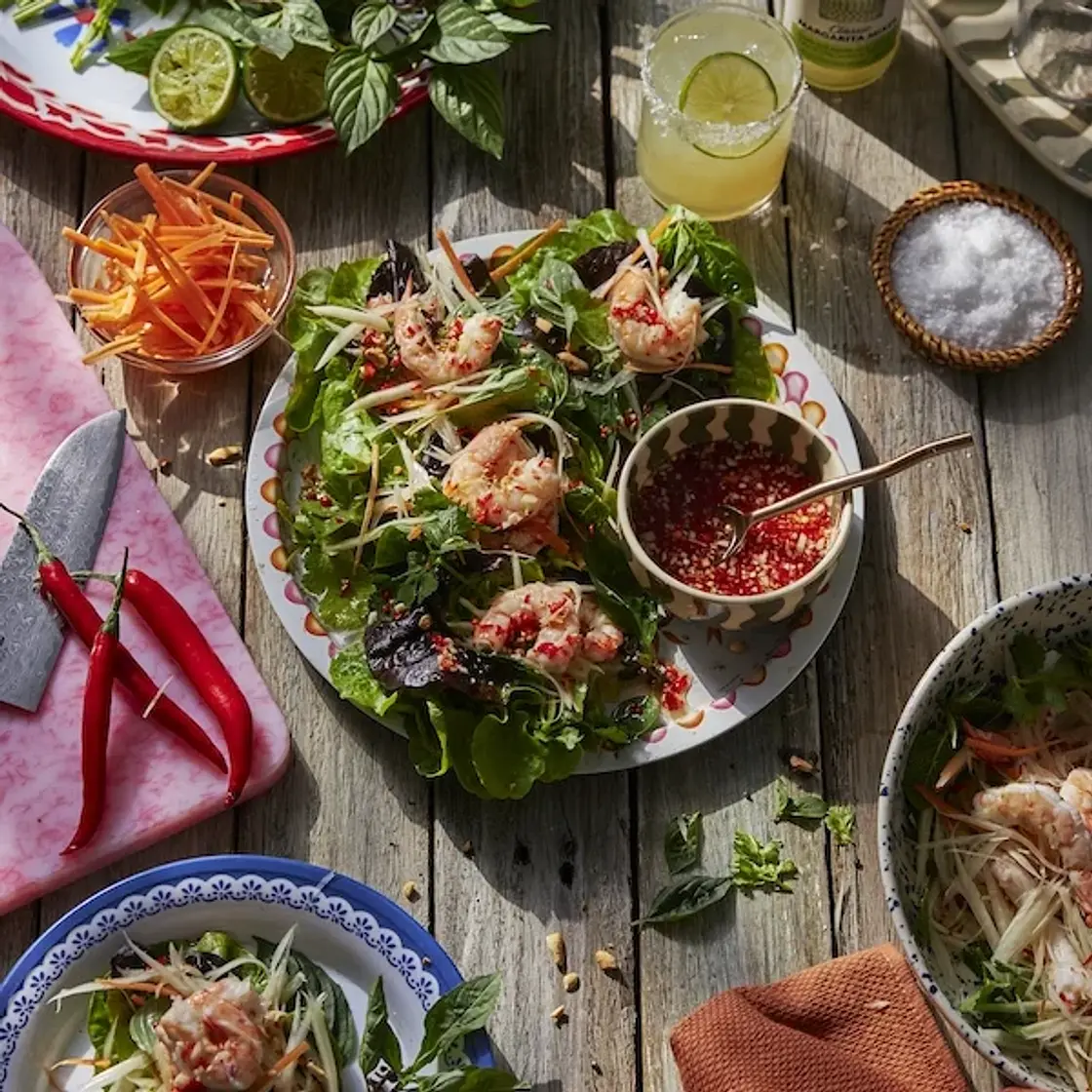Vietnamese Prawn & Papaya Lettuce Cups | Marion's Kitchen