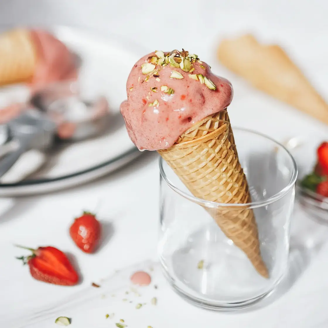 2-Ingredient Strawberry Banana Ice Cream