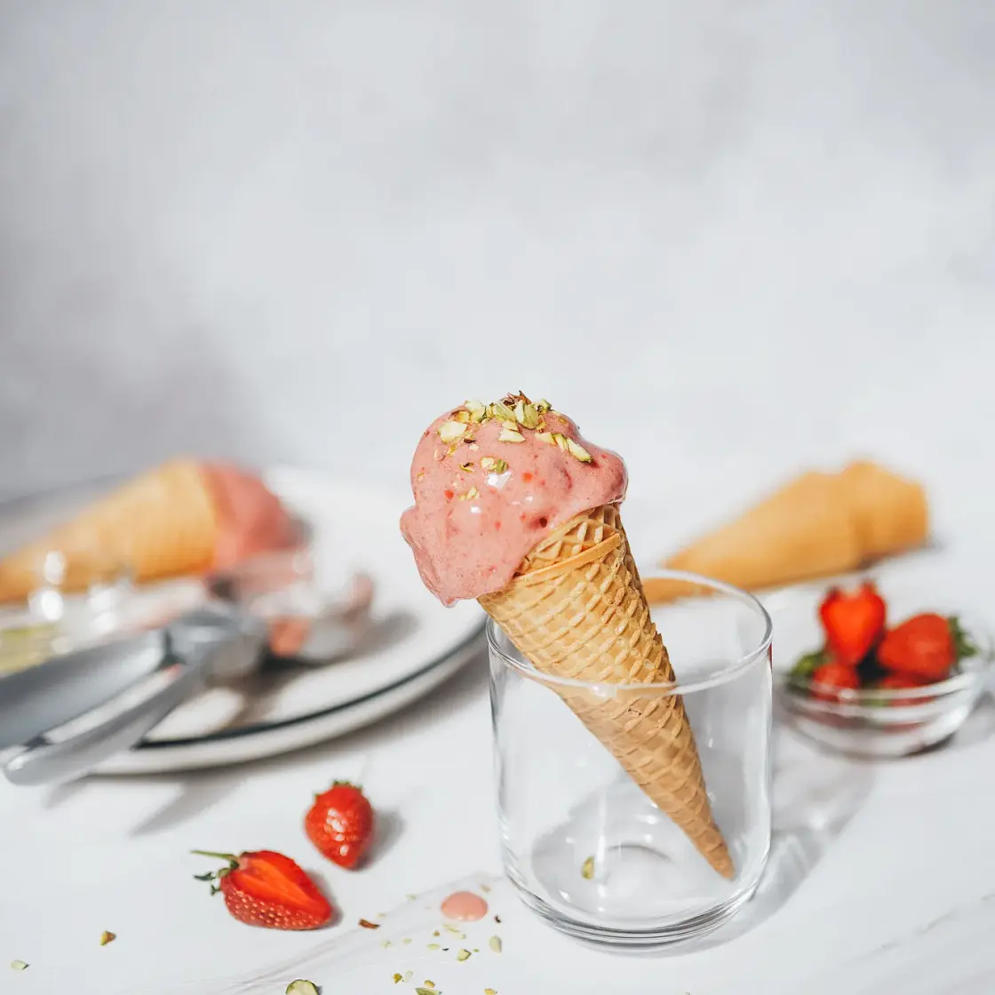 2-Ingredient Strawberry Banana Ice Cream