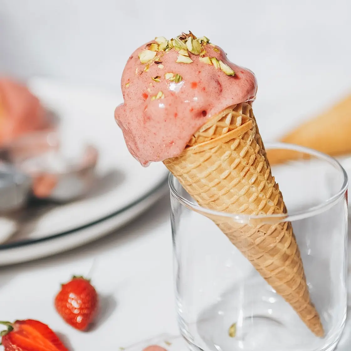2-Ingredient Strawberry Banana Ice Cream