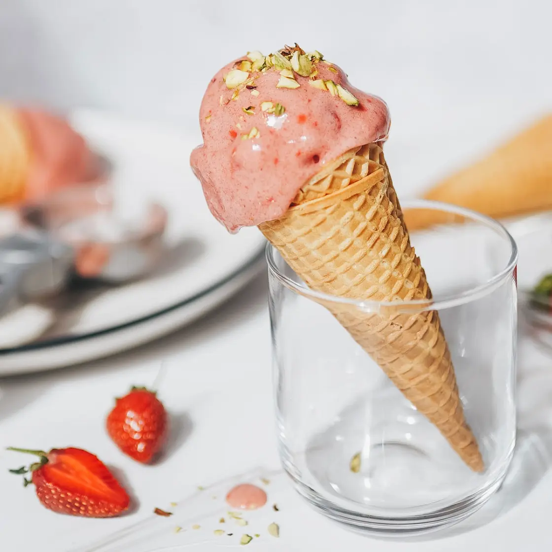2-Ingredient Strawberry Banana Ice Cream