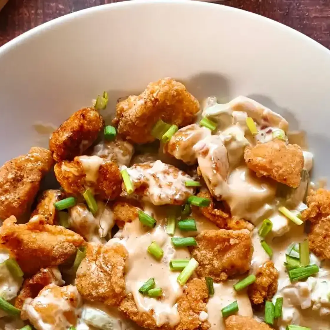 EASY Gluten-Free Chicken Salad Recipe (with Fried Chicken)