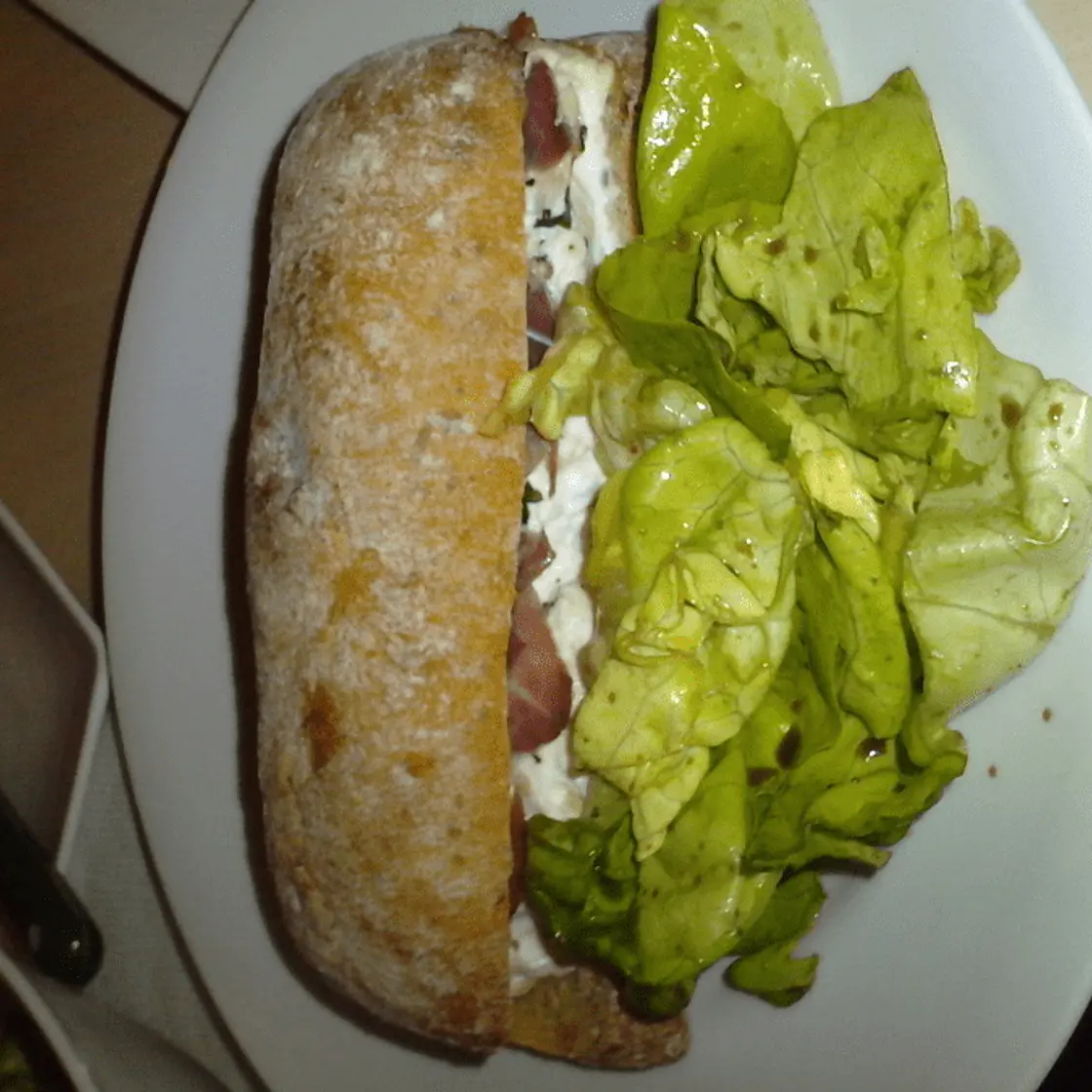 Croque Italien au jambon de Parme