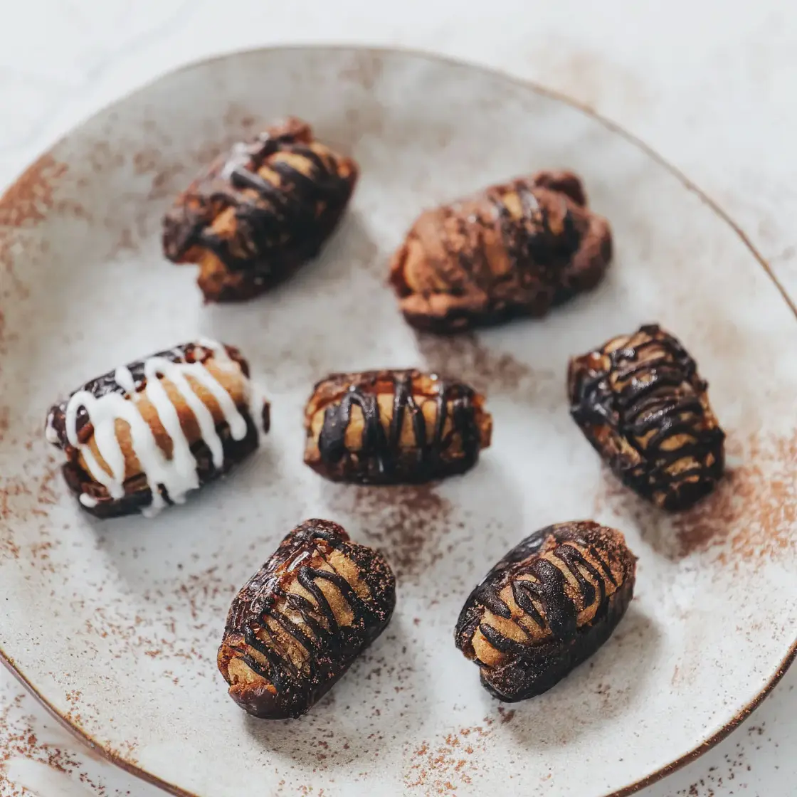 Protein Cookie Dough Stuffed Dates