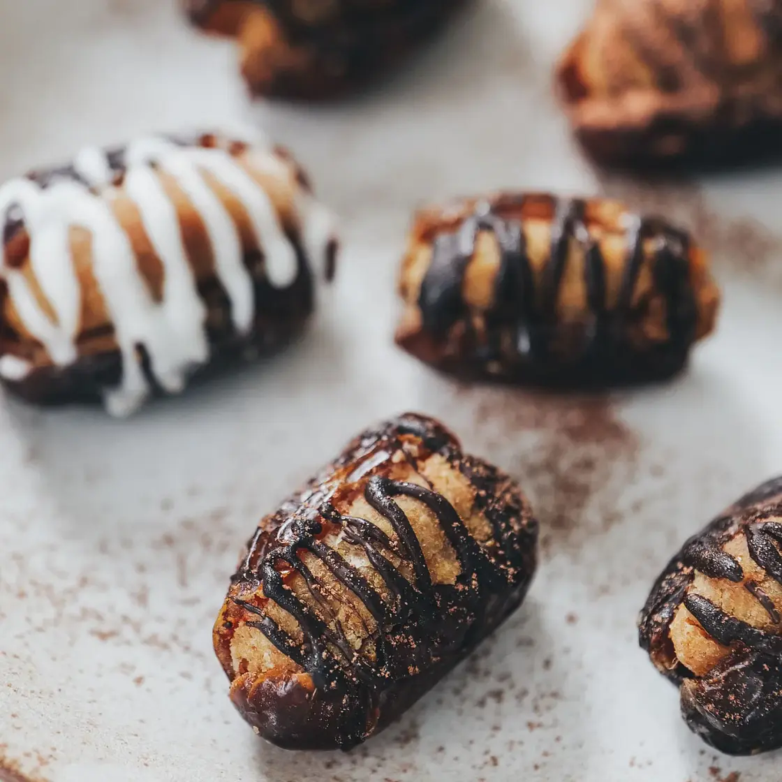 Protein Cookie Dough Stuffed Dates