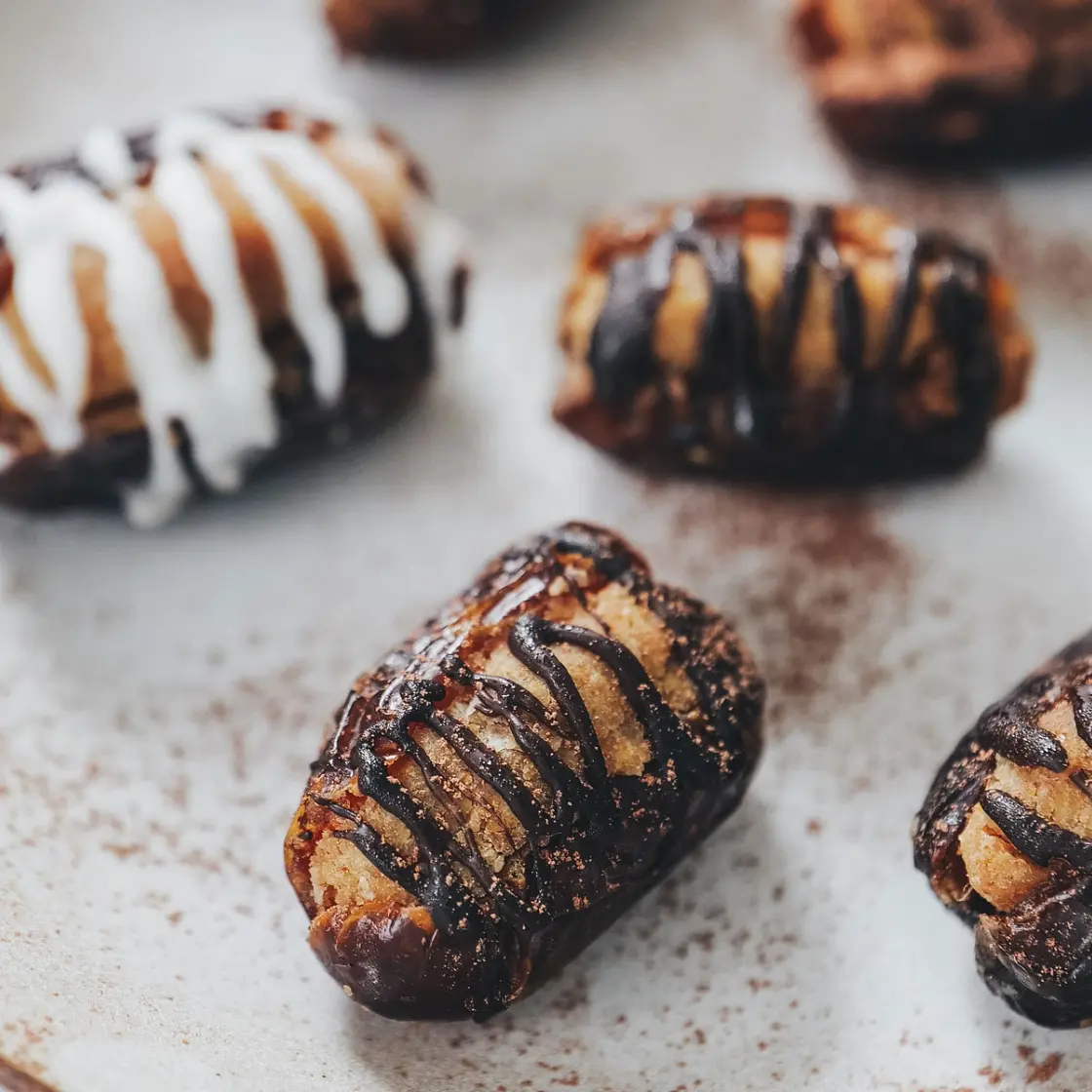 Protein Cookie Dough Stuffed Dates