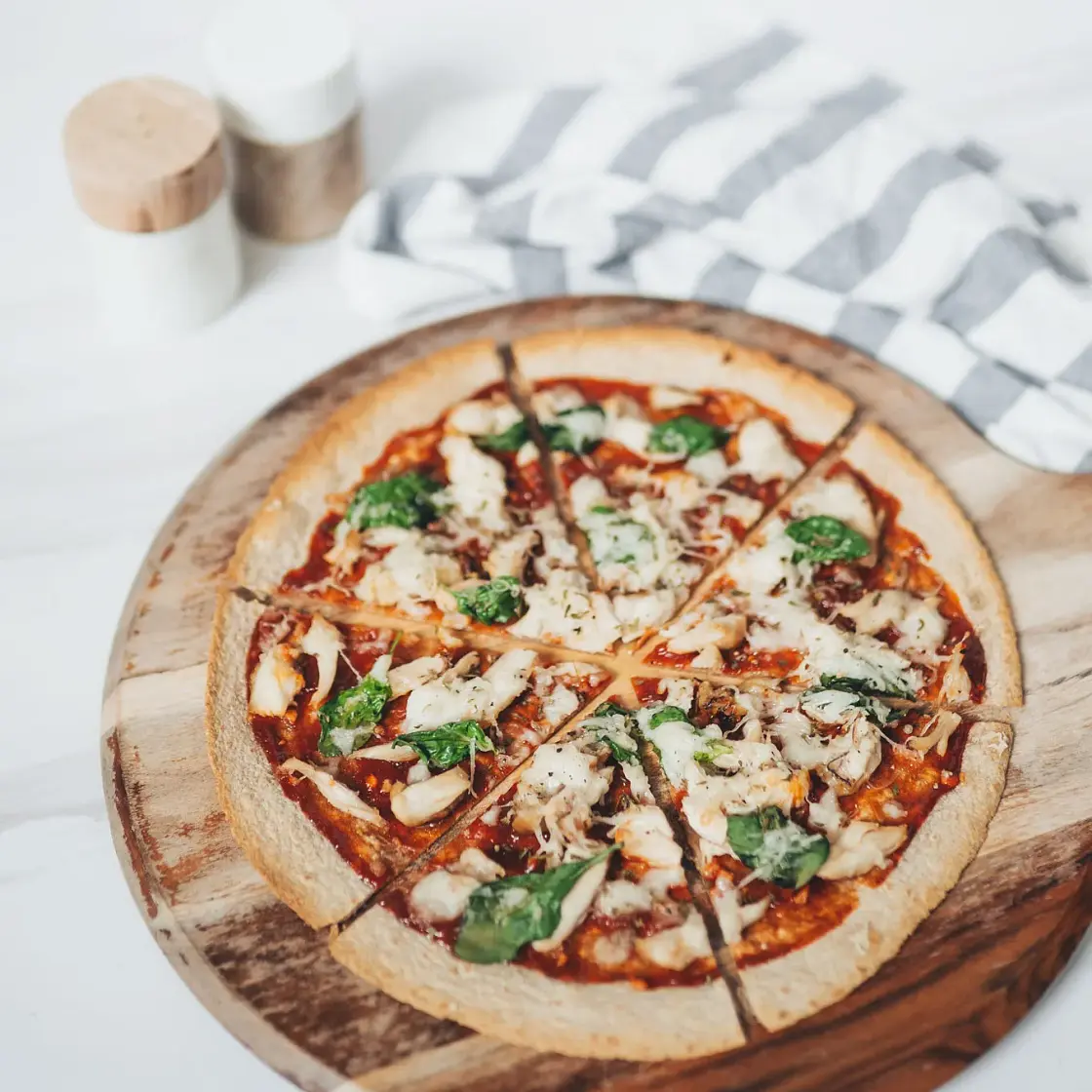 BBQ Chicken Tortilla Pizza