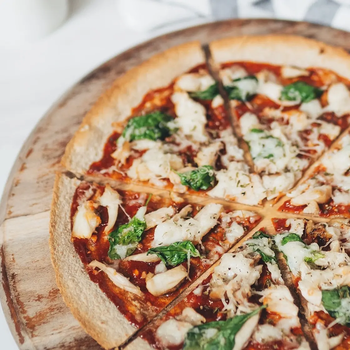 BBQ Chicken Tortilla Pizza