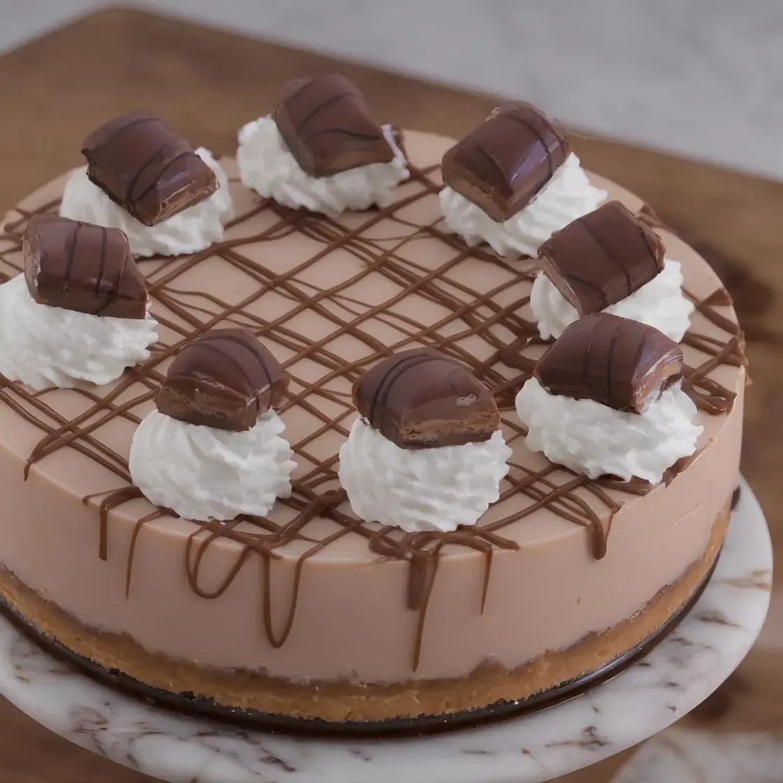 No Bake Kinder Bueno Cheesecake