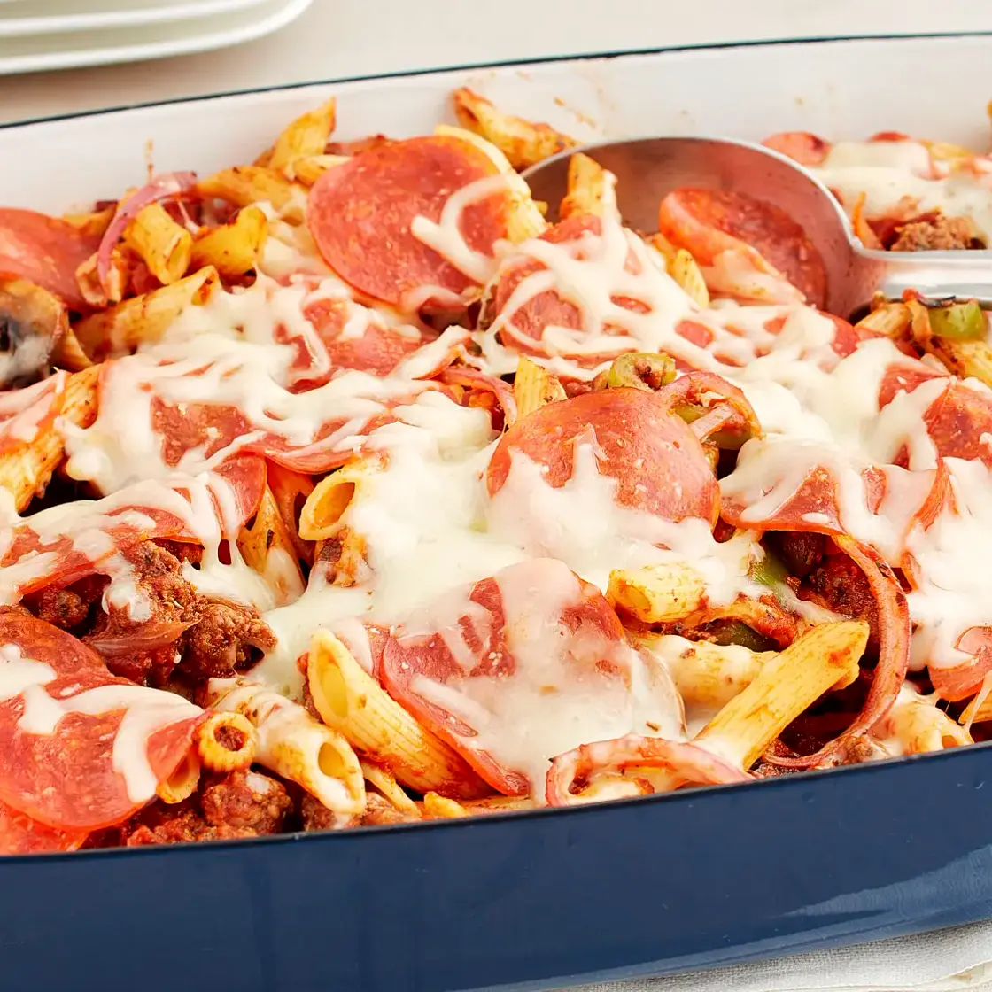 Supreme Pizza Penne Casserole