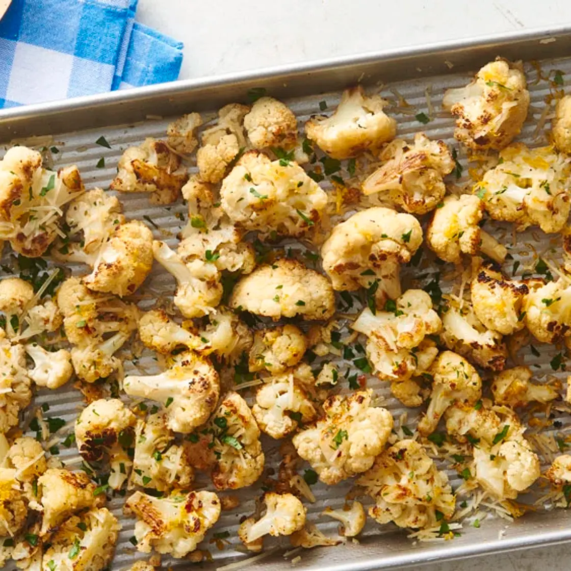 Easy Parmesan Roasted Cauliflower