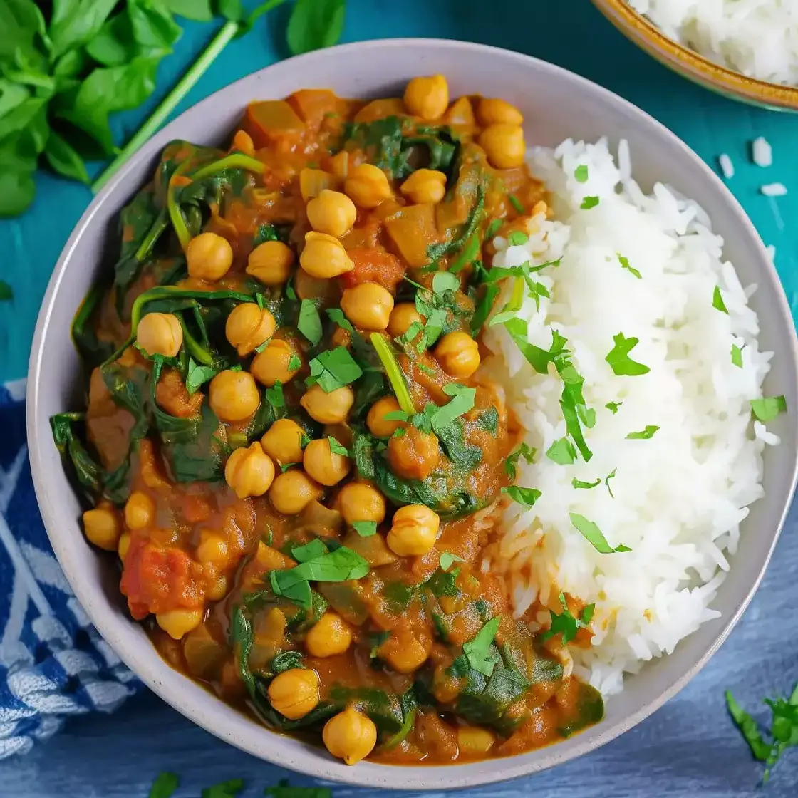 Chickpea & Spinach Curry