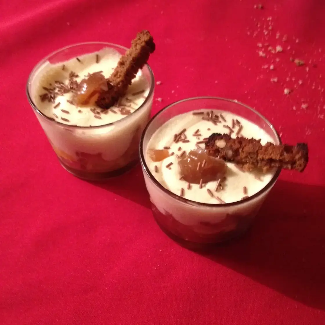 Verrine de Noel aux marrons glacés
