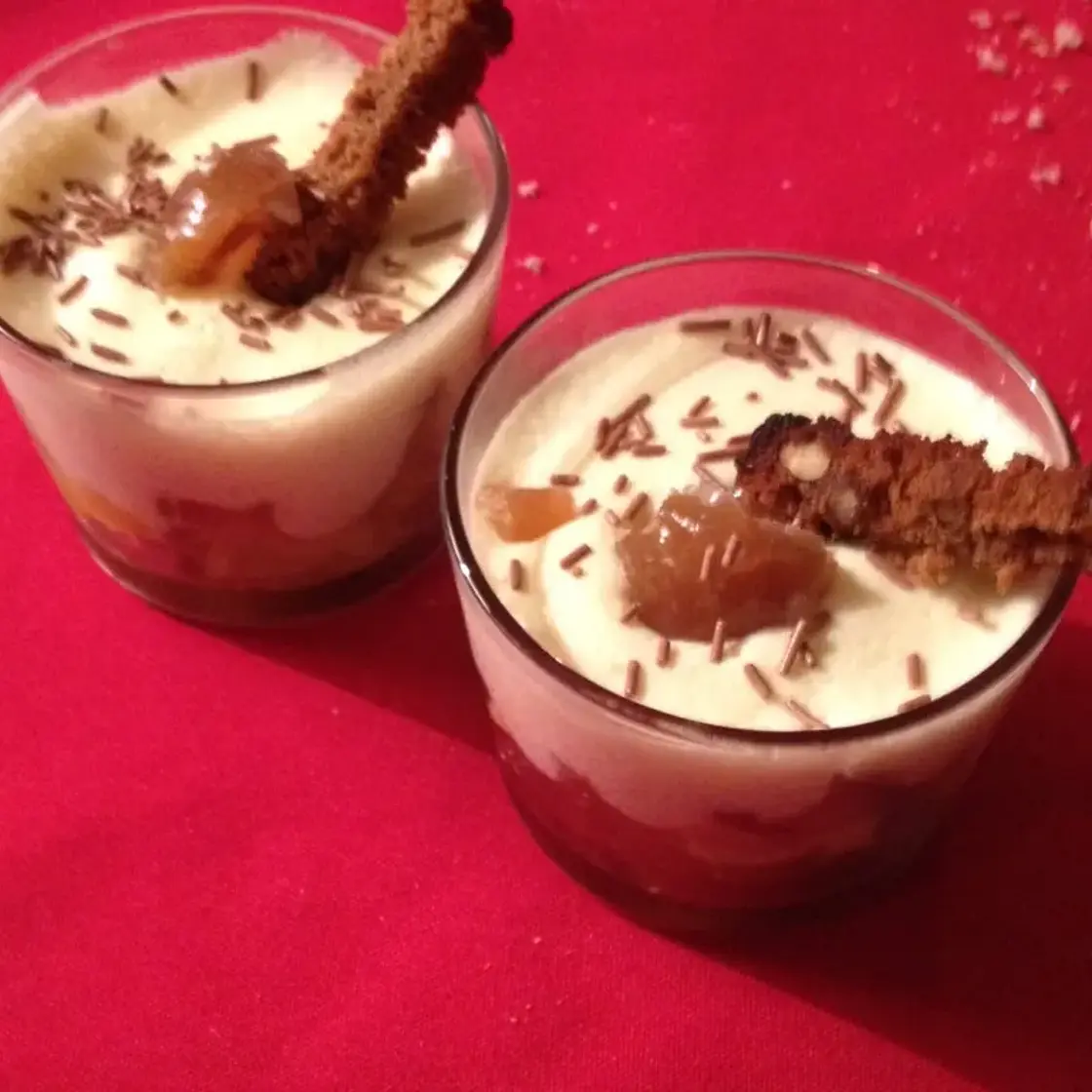 Verrine de Noel aux marrons glacés