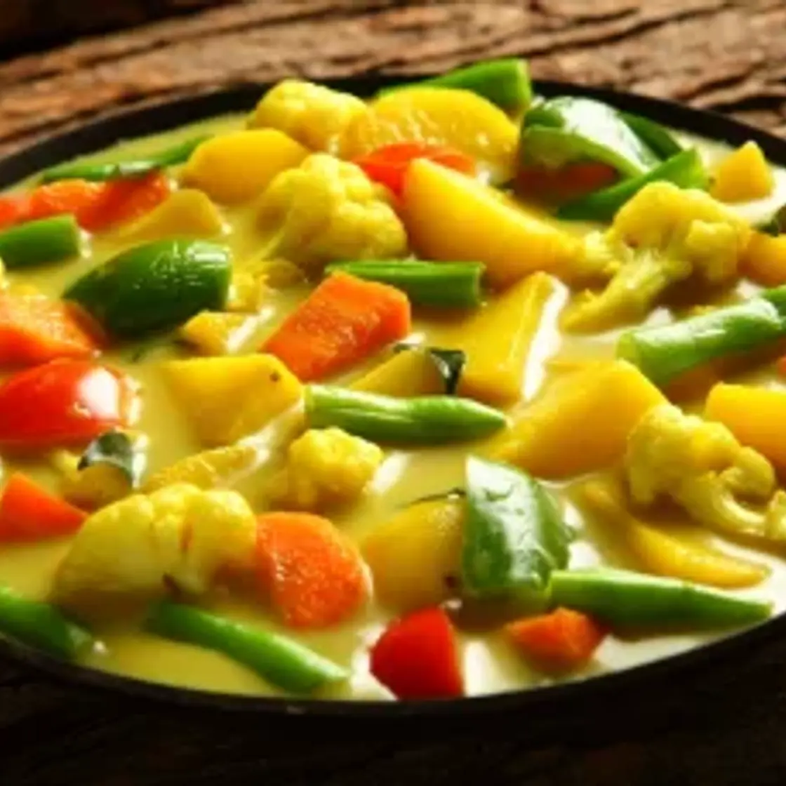 Légumes au lait de coco