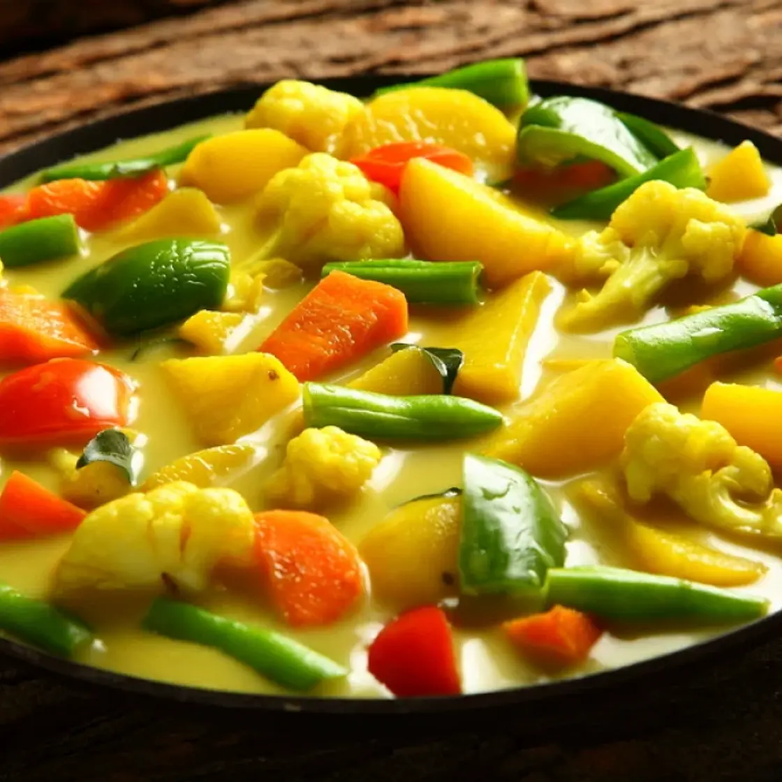 Légumes au lait de coco